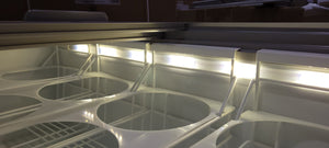Celcold - CF52ESG-LED Ice Cream Cabinet with Interior LED Lights - Glass Food Guard Available as an Option - Celco