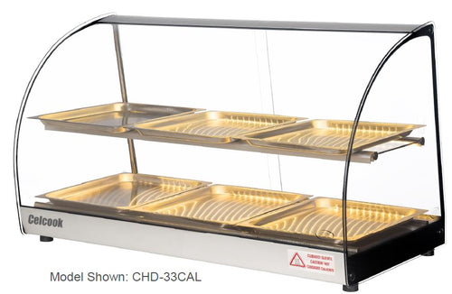 Celcook Heated Display Cases - CHD-33CAL - Caliope Line - Celco