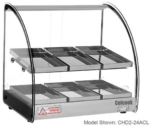 Celcook Heated Display Cases - CHD2-24ACL - ACL Line - Celco