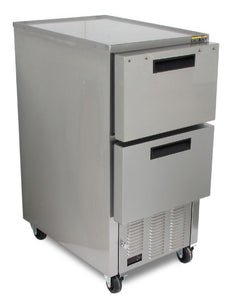 Silver King - SKDL18-RDUS4 - 17" Mobile Refrigerator with Drawers