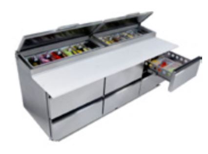 Silver King - SKPZ92-FDUS10 - Refrigerated Pizza Prep Table