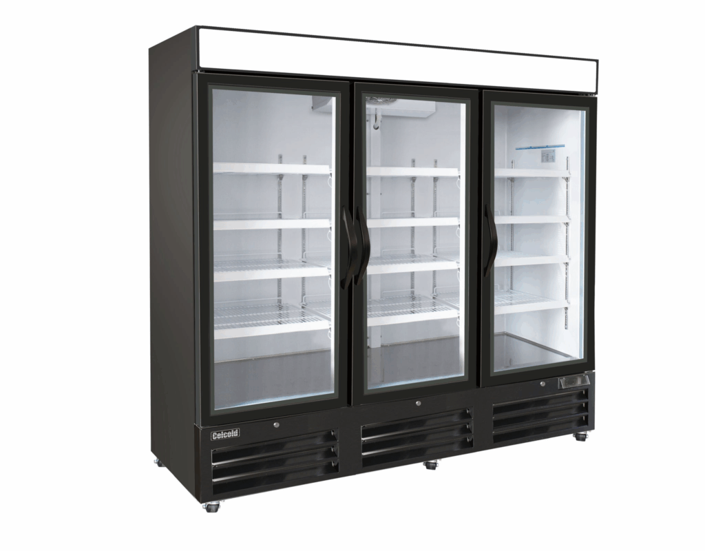 Glass Door Reach-In Refrigerator